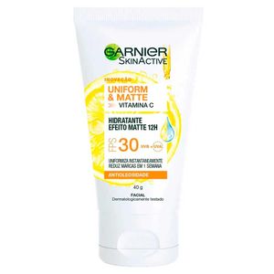 Hidratante Facial Garnier Skinactive Uniform & Matte Vitamina C Fps30 40g