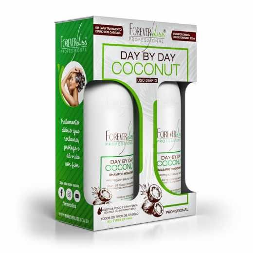-Kit-Forever-Liss-Day-By-Day-Coconut-Shampoo-300ml---Condicionador-300ml