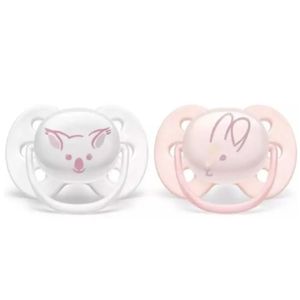 Chupeta Avent Rosa 0 A 6 Meses 2 Unidades