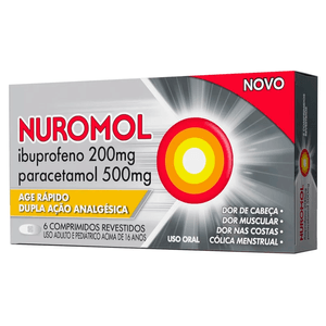 Nuromol Analgésico 200mg/500mg 6 Comprimidos