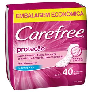 Absorvente Carefree Neutralize Sem Perfume 40 Unidades