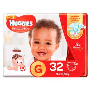 Fralda Huggies Supreme Care G 32 Unidades