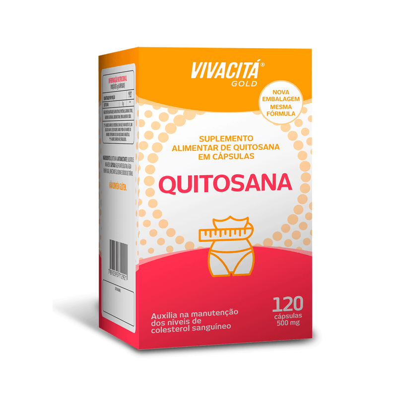 Vivacitá Gold Quitosana 500mg 120 Cápsulas - Promofarma