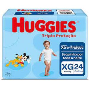 Fralda Huggies Tripla Proteção Xg 24 Unidades