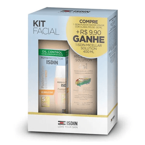 Kit Isdin Fusion Water Fps60 Media 50ml + Agua Micelar 400ml