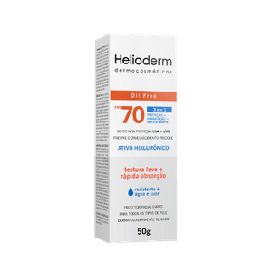 Protetor Facial Helioderm Oil Free Fps70 Sem Cor 50g