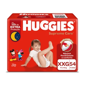 Fralda Infantil Huggies Supreme Care Hiper Xxg C/54