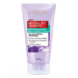 Gel De Limpeza Antioleosidade L'oréal Paris Revitalift Hialurônico 150g