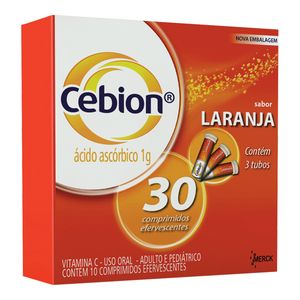 Kit C/3 Cebion Laranja 1g 30 Comprimidos