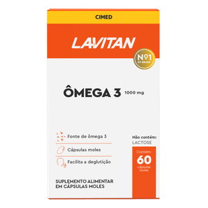 Lavitan Ômega 3 60 Cápsulas