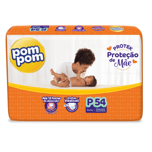 Fralda Derma Protek Mega Pom Pom P 54 Unidades