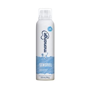 Desodorante Monange Feminino Sensível Sem Perfume Aerosol 150ml