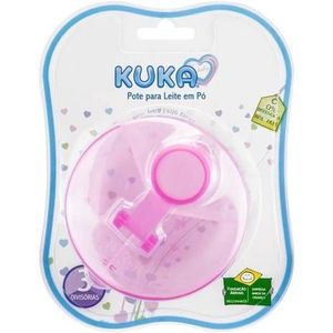 Pote Para Leite Em Pó Kuka Rosa 1 Unidade