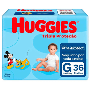 Fralda Huggies Tripla Proteção G 36 Unidades