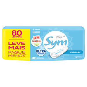 Protetor Diario Sym Com Perfume 80 Unidades