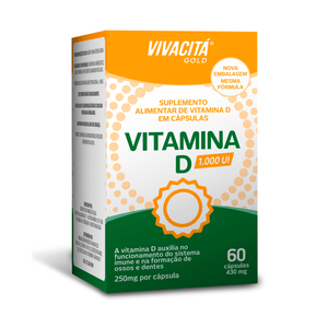 Vivacitá Gold Vitamina D 1000ui 60 Cápsulas
