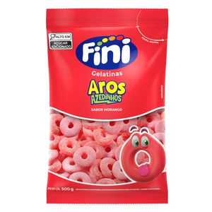 Fini Gelatinas Aros De Morango 90g