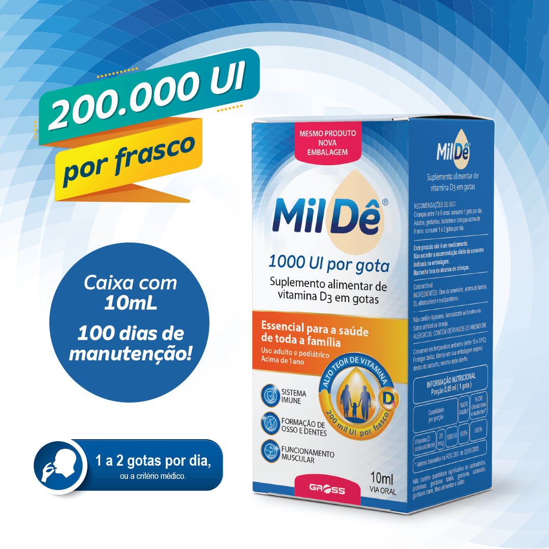 Mildê 1.000ui Solução Oral 10ml - Promofarma