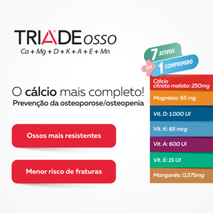 Triade Osso 30 Comprimidos Revistidos