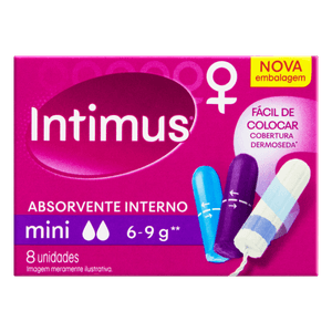 Absorvente Interno Intimus Mini 8 Unidades