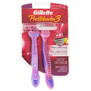 Aparelho Para Depilação Gillette Prestobarba 3 2 Unidades