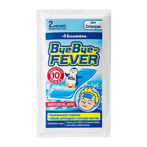 Adesivo Para Alívio Da Febre Bye Bye Fever Crianças - 2 Unidades