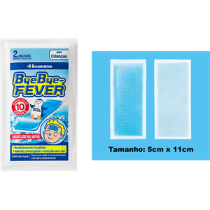 Adesivo Para Alívio Da Febre Bye Bye Fever Crianças - 2 Unidades