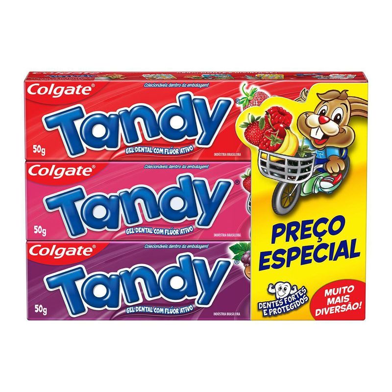1063073.Kit-Creme-Dental-Infantil-Tandy-3-Unidades-de-50g