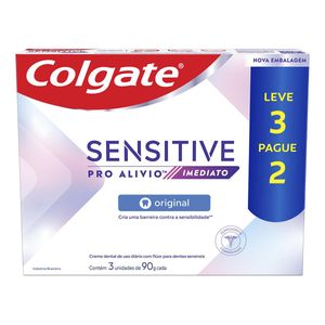 Creme Dental Colgate Sensitive Pro-alívio Imediato Original 3 Unidades 90g