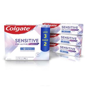 Creme Dental Colgate Sensitive Pro-alívio Imediato Original 3 Unidades 90g