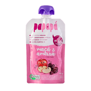 Papinha Orgânica Papapá Maçã & Ameixa 100g
