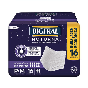 Roupa Íntima Descartável Bigfral Noturna P/m 16 Unidades