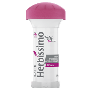 Desodorante Em Creme Herbíssimo Twist Bioprotect Hibisco 45g