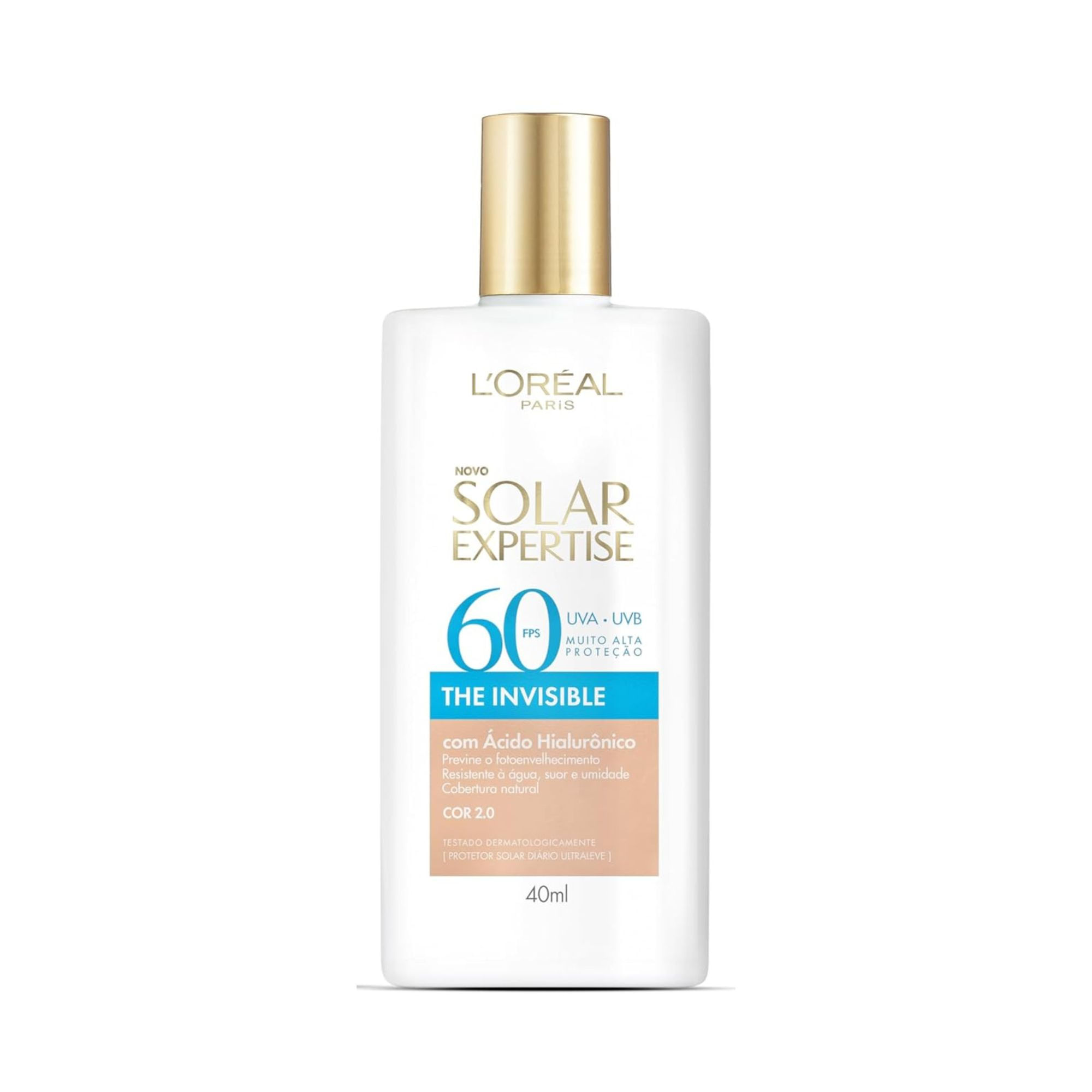 Protetor Solar Expertise L'oréal Paris Fps60 The Invisible Cor 2.0