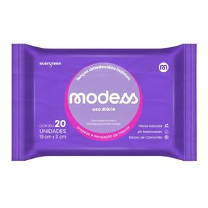 Lenços Umedecidos Ítimos Modess 20 Unidades