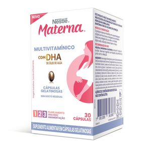Suplemento Alimentar Nestlé Materna Multivitamínico Dha 30 Cápsulas