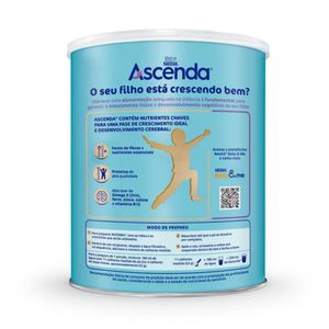 Suplemento Alimentar Infantil Nestlé Ascenda Sem Sabor 800g
