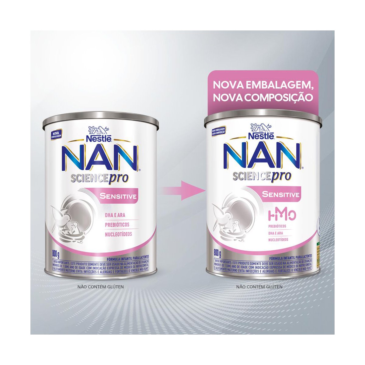 Fórmula Infantil Nan Science Pro Sensitive Hmo 800g - PromoFarma