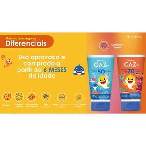 Protetor Solar Oaz Baby Shark Fps70 125ml
