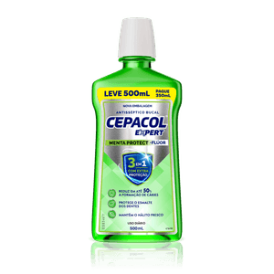 Enxaguante Bucal Cepacol Expert Menta Sem Álcool 500ml