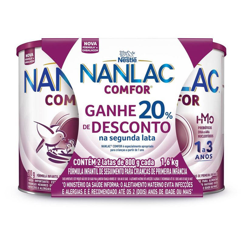 1109228.Formula-Infantil-Nanlac-Comfor-1-a-3-Anos-2-Unidades-800g