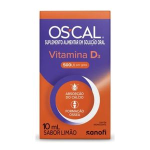 Vitamina D3 Oscal Gotas 500ui Sabor Limão 10ml