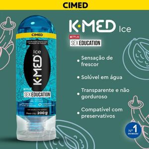 Gel Lubrificante K-med Ice Sex Education 200g
