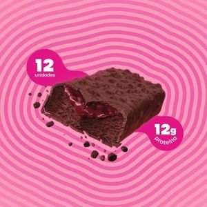 Barra De Proteína Bold Thin Trufa De Morango 40g