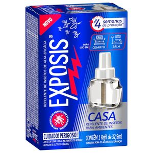 Refil Repelente Elétrico Líquido Exposis Casa 32,9ml