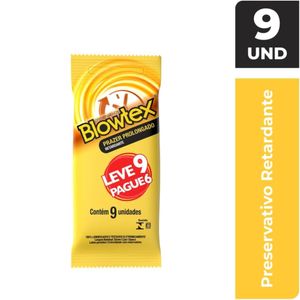 Preservativo Blowtex Retardante 9 Unidades