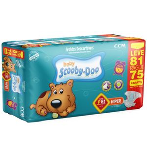 Fralda Scooby-doo Baby P 81 Unidades