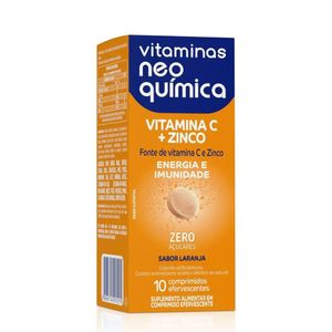 Vitamina C Efervescente + Zinco Neo Química 10 Comprimidos