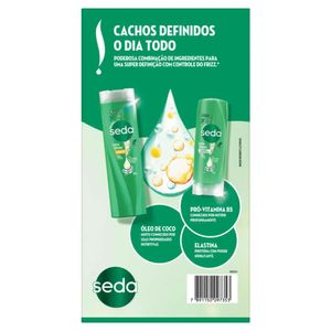 Kit Seda Cachos Definidos Shampoo 300ml + Condicionador 190ml