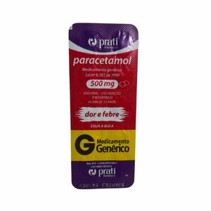 Paracetamol 500mg 10 Comprimidos Revestidos Prati-donaduzzi Genérico
